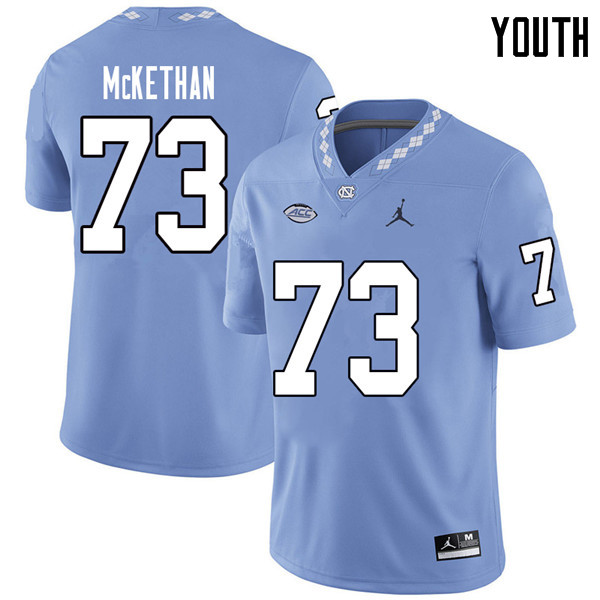 Jordan Brand Youth #73 Marcus McKethan North Carolina Tar Heels College Football Jerseys Sale-Caroli